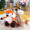 Forest animal doll plush toys elephant monkey tiger lion giraffe doll children's gift wholesale