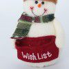 Christmas decorations: snowman, Santa Claus, cartoon dolls, Christmas atmosphere, creative holiday gifts