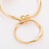 Kenjie ins style exaggerated metal pattern gold-plated earrings women's European and American cross-border fashion geometric Hoops Earrings