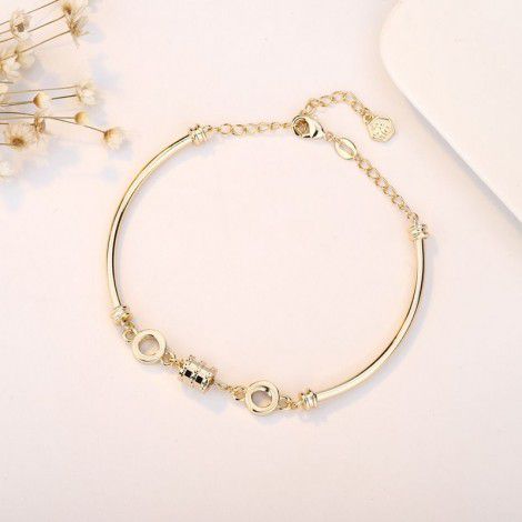 Qiaolanxuan small waist Bracelet 18K Rose Gold net red Bracelet shake sonic boom fashion simple personality women