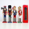 Xibao Christmas decorations: European and American painted wooden walnut soldier decorations, nutcracker dolls, Christmas gifts