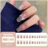 Ice through Camellia water diamond nail patch net red nail patch medium long detachable wearing nail piece nail enhancement finished product