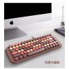 Mofii real mechanical Ferris hand green axis E-sports cable keyboard girls cute retro round keycap USB NOTEBOOK