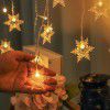 Snowflake Ice strip curtain lamp holiday decoration lamp christmas snowflake color lamp LED star curtain lamp string (directly provided by the manufacturer)