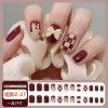 Wearing nails: medium and long-term, 2022 new colorful net red nail stickers, removable nail enhancement products, wearing nails