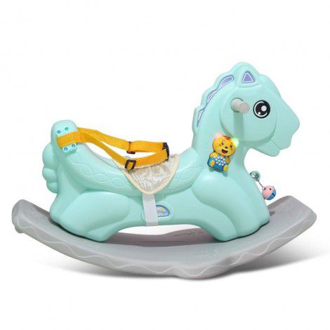 Children's music little horse rocking horse thickening plastic large baby rocking chair car one year old gift toys