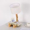 European solid wood robot creative table lamp Nordic desk lamp American bedroom bedside table lamp Australian style
