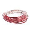 European and American women's diamond Elastic Bracelet color zircon Rhinestone claw chain color diamond bracelet Gem Diamond Bracelet wholesale