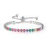 Jewelry: Amazon adjustable color Zircon Bracelet, women's European and American fashion, shiny full diamond crystal bracelet, wholesale