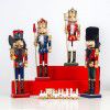 Xibao Christmas decorations: European and American painted wooden walnut soldier decorations, nutcracker dolls, Christmas gifts
