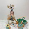 South Korea ins children's beach toy trolley set beach boy water digging shovel and bucket tools