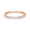 Geometric Tennis Bracelet female round zircon small European and American exaggerated hand ornaments light luxury European and American high sense personality