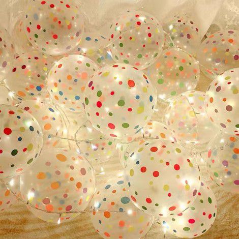 Net red transparent color wave point latex balloon wholesale wedding room holiday birthday party supplies atmosphere wedding decoration