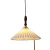 Japanese Walnut Antique Brass glass lamp bar counter dining room bedside window porch study bedroom small Chandelier
