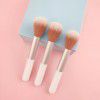 Single small white powder Blusher Brush portable short makeup tools soft fiber hair brush wholesale