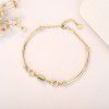 Qiaolanxuan small waist Bracelet 18K Rose Gold net red Bracelet shake sonic boom fashion simple personality women