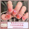 Ice through Camellia water diamond nail patch net red nail patch medium long detachable wearing nail piece nail enhancement finished product