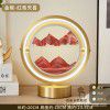 Creative small night lamp quicksand table lamp bedroom bedside lamp golden fashion romantic simple decorative atmosphere lamp