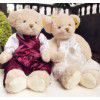 New couple magnet teddy bear plush toy doll wedding press doll wedding gift