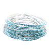 European and American women's diamond Elastic Bracelet color zircon Rhinestone claw chain color diamond bracelet Gem Diamond Bracelet wholesale