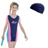 Wholesale Korean ins hot spring small, middle and large children's swimsuit cross-border one-piece professional training clothes girls' swimsuit