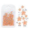 200 nail enhancement five petal flower ornaments, bagged white and pink acrylic flower ornaments, resin flowers with gold and silver beads