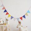 Ins style birthday party flags, colorful flags, flowers, kindergarten decorations, banners, festive decorations, hanging decorations, flag braces