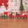 Christmas decorations Christmas wooden train children's kindergarten Holiday Christmas gifts Christmas decorations gifts