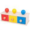 Montessori teaching aids, coin box, children's hand eye coordination, early childhood education, drawer games, wooden ball table, science and education toys