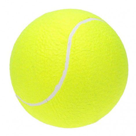 Big tennis signature 24cm inflatable tennis Festival gift pet tennis 9.5 inch pet biting toy