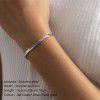 Emanco European and American cross-border new Bracelet Stainless Steel gold-plated bracelet 3mm-5mm flat Snake Bracelet Bracelet