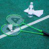 Deli genuine anglaite f2100 badminton racket light and durable iron alloy family couple training sports double racket