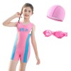 Wholesale Korean ins hot spring small, middle and large children's swimsuit cross-border one-piece professional training clothes girls' swimsuit