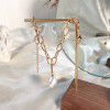 Simple temperament, gentle natural baroque pearl bracelet for women s 925 silver plated real gold rose gold women's Bracelet