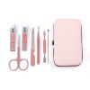 Rose golden eagle nose pliers beauty manicure Manicure Pedicure Knife Set Nail Clipper Set 7-piece set care tools