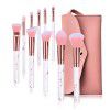10 marbled makeup brush sets 5 large and 5 small makeup brushes Pu makeup bag beauty tools in stock