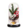 Custom Amazon Europe and America hot Christmas gifts lighting decorations simulation Christmas tree decoration LED lamp glass cover