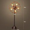 Retro industrial floor lamp living room bedroom lamp balcony bar creative fan lamp American retro coffee shop lamp