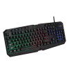 Dongguan factory supplies wired USB luminous keyboard, desktop computer floating key, game rainbow mechanical keyboard