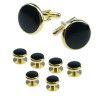 Daili men's Cufflinks French shirt round oil dripping shell Cufflinks sleeve nails set 8 pieces