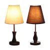 Simple modern solid wood cloth table lamp hotel bedroom bedside small night lamp dimming remote control decorative table lamp
