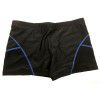 Spot foreign trade swimming trunks Summer Black flat angle men's swimming trunks flat angle sexy fashion hot spring swimming trunks quick drying