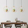 Nordic style small chandelier personalized creative restaurant study bedroom bedside coffee shop clothing shop Internet cafe online Red Chandelier