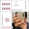 Package mail: Phnom Penh milk tea halo dye nail patch manual wearing nail female student medium long nail patch fake nail