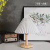 Pleated desk lamp Nordic ins style bedroom bedside lamp bed and Breakfast decoration Nightlight net red light girl dormitory decoration