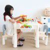 Multi functional building block table 5 boys and girls 3-6 years old 7 children 8 puzzle development large and small particle building block assembly toys