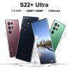 Cross border mobile phone S22 + ultra true 4G Android 11 true perforated 7.3 large screen 8 million pixels (3 + 64)