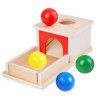 Montessori teaching aids, coin box, children's hand eye coordination, early childhood education, drawer games, wooden ball table, science and education toys