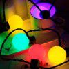 LED color light string light 5cm diameter round ball light string Christmas studio wedding outdoor lighting festival decorative light