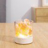 Salt lamp bedside lamp mineral salt lamp night lamp bedside atmosphere lamp flame salt stone lamp desk lamp bedroom night lamp